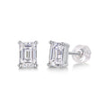 Luxe oorbellen voor dames, set van 925 sterlingzilver, moissanite diamanten oorbellen, verguld met 18 karaat goud.