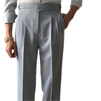 Men's High Waist Slim Fit Business Men's Casual Pant