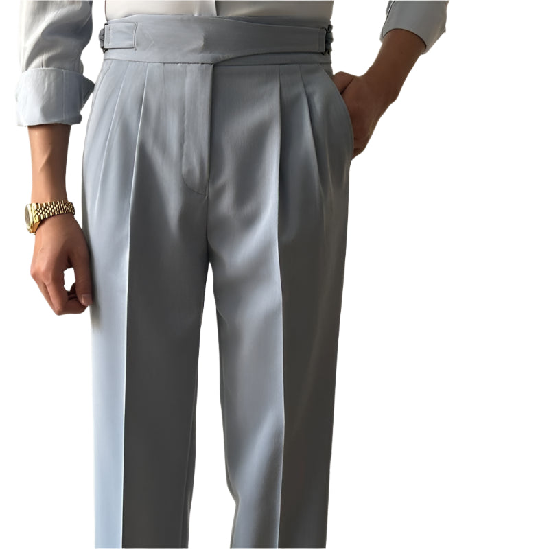 Men's High Waist Slim Fit Business Men's Casual Pant