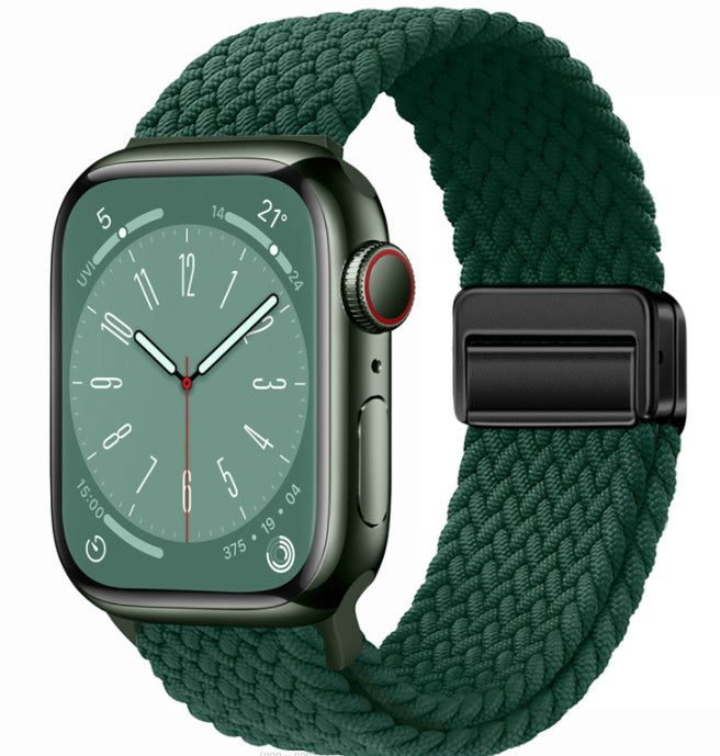 Smart Apple Watch Band Braided Solo Loop Band Magnetic Buckle Band MultiFunction Sports Mode iWatch - Acquisti Online