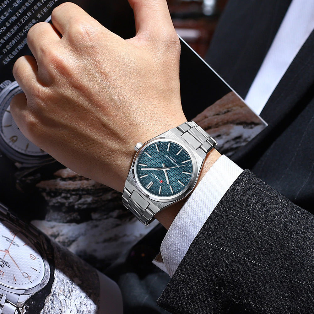 Men's Simplicity Grid Quartz Business  Men's Watch