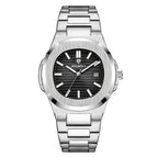 HOURSLY HY1371 Fashion China Man Quartz Watch Exclusive Steel Strap Water Resist Luminous Calendar Casual Men's Watch