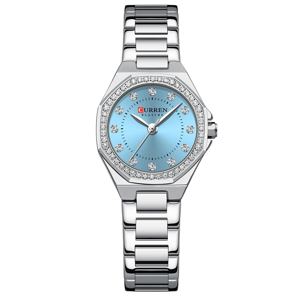 CURREN 9100 Women's Luxury Quartz Watch Waterproof Stainless Steel Rhinstone Crafted Quartz Wrist Watches - Acquisti Online