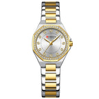 CURREN 9100 Women's Luxury Quartz Watch Waterproof Stainless Steel Rhinstone Crafted Quartz Wrist Watches - Acquisti Online
