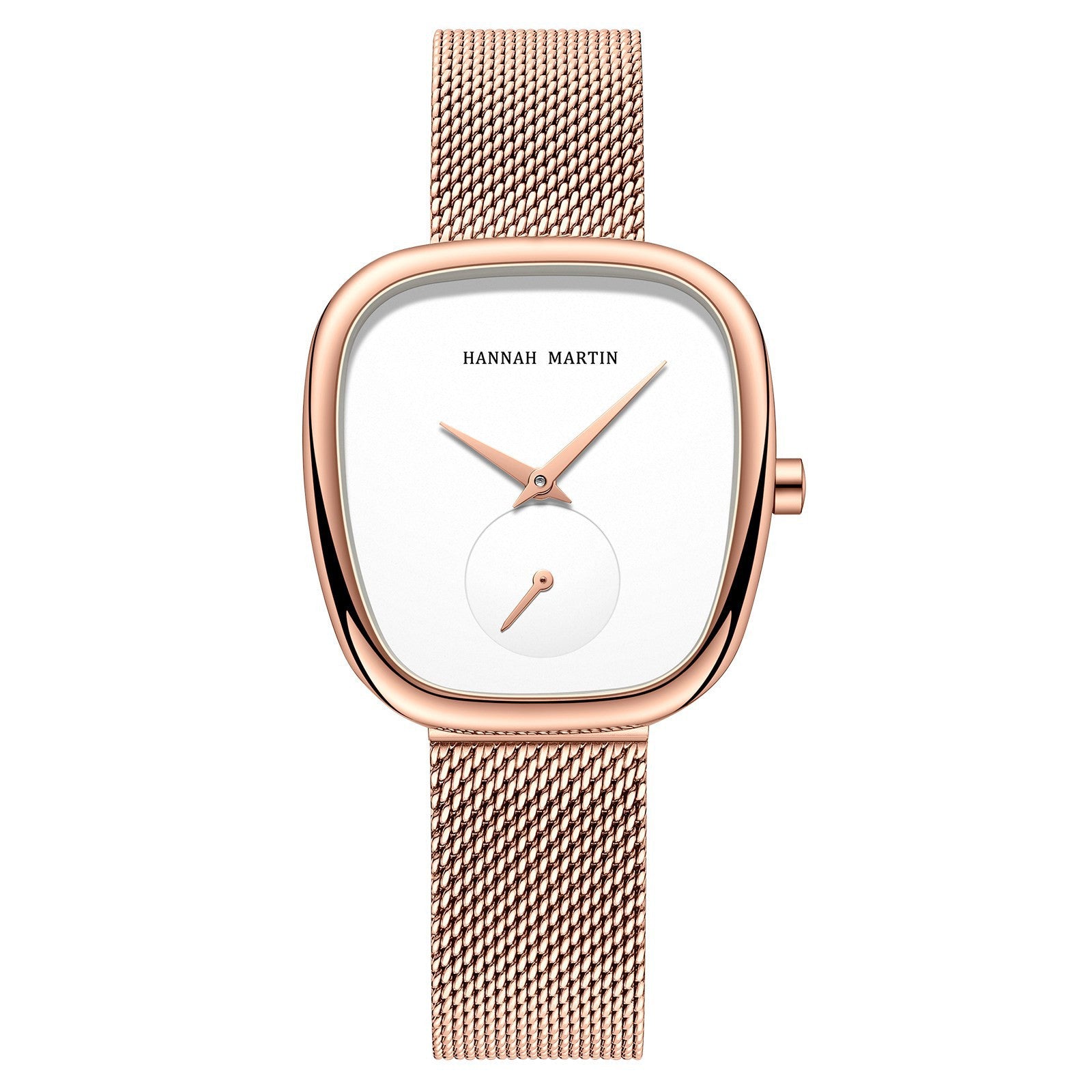 Hannah 2023 HM-1251 Fashion Women's Fine Steel Milan Mesh Belt Quartz Watch Creative Fashionable Women Quartz  Watch