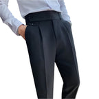 Men's Fashionable High-grade Slim Fit Draping Effect Pants