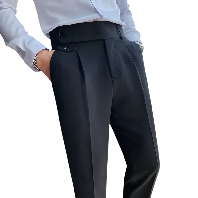 Men's Fashionable High-grade Slim Fit Draping Effect Pants