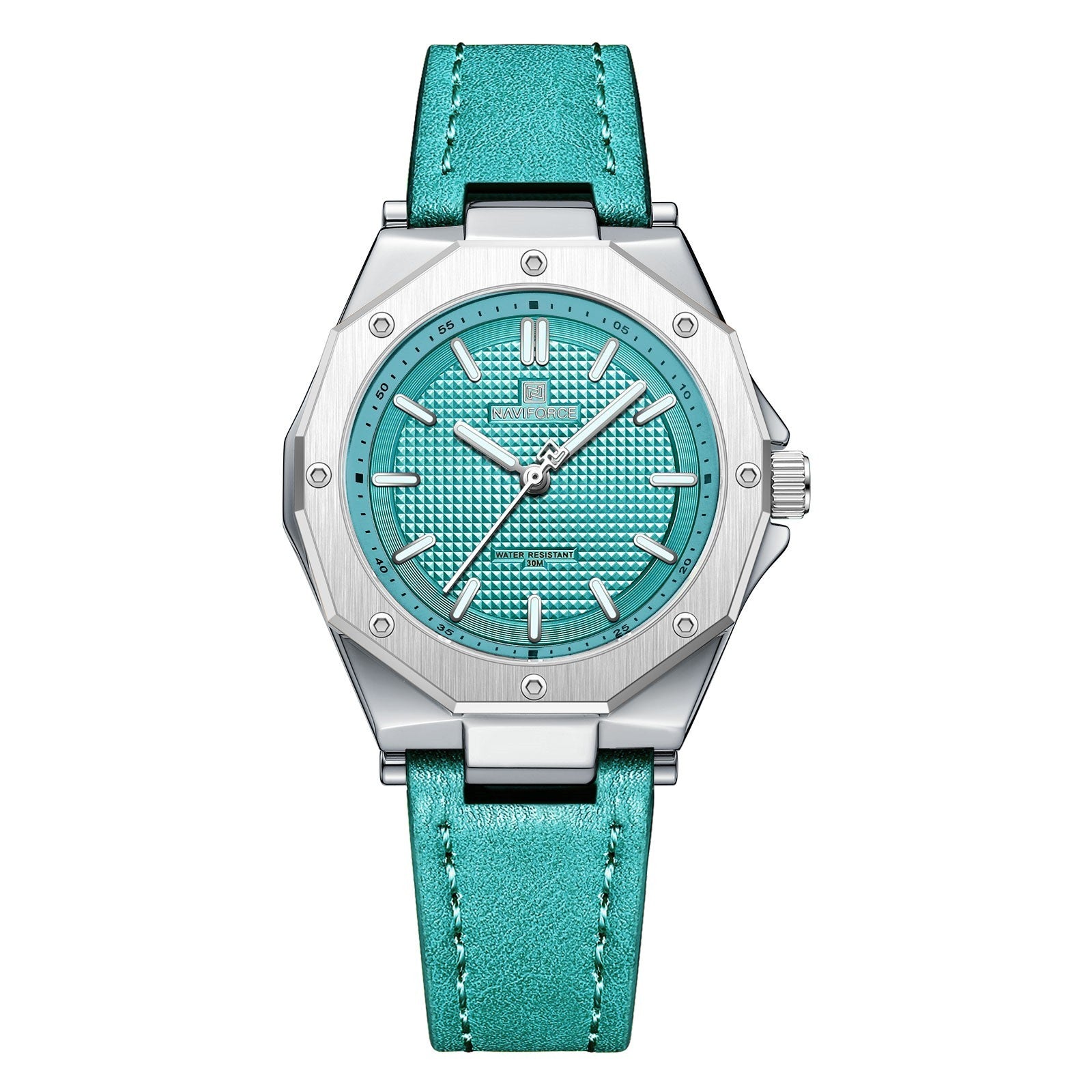 NAVIFORCE Dameshorloge Topmerk Luxe Klassiek Dameshorloge Echt Leer Waterdicht Dames Quartzhorloge