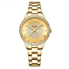 CURREN Top Brand Fashion Women's Quartz Watches Stainless Steel Band Rhinestone Women Quartz Wristwatch