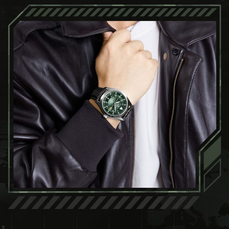 NAVIFORCE  Men's Sport Quartz Calendar Watch Leather Waterproof Clock Casual Business Luminous Wrist Watch