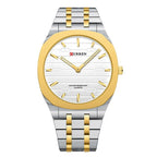 CURREN Fashion Mens Watches Ultra Thin Quartz Watch Men Casual Slim Mesh Steel Waterproof Watch Relogio Masculino