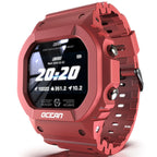 Orologio intelligente con cardiofrequenzimetro, pressione sanguigna, salute, impermeabile IP68