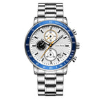 Ever Move brand Men's quartz watch waterproof watch adult three hand steel strap small luminous watch