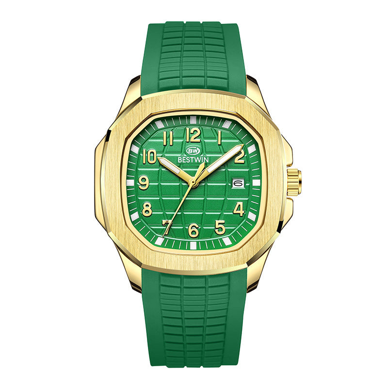 Fashion Sports Silicone Strap Alloy Men's Watch
