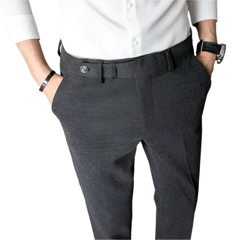Fashion Slim-fit Thickened Autumn Wool Small Suit Men's Pants