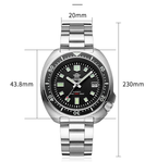 Addiesdiving Herenhorloge Roestvrij Staal 007 Sport NH35A Automatisch Horloge BGW9 Saffierkristal Duikhorloge met Super Lichtgevende Keramische Lunette