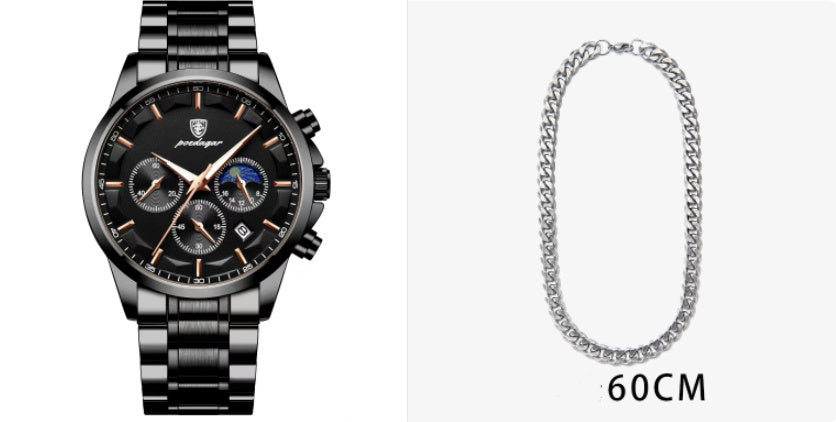 Orologi sportivi da uomo, orologio al quarzo multifunzionale e impermeabile