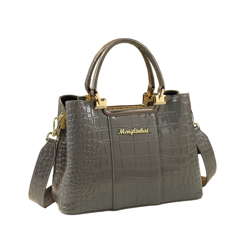 Luxe handtas voor dames, grote capaciteit, PU-ritssluiting, schoudertas voor dames, modieuze crossbodytas voor dames
