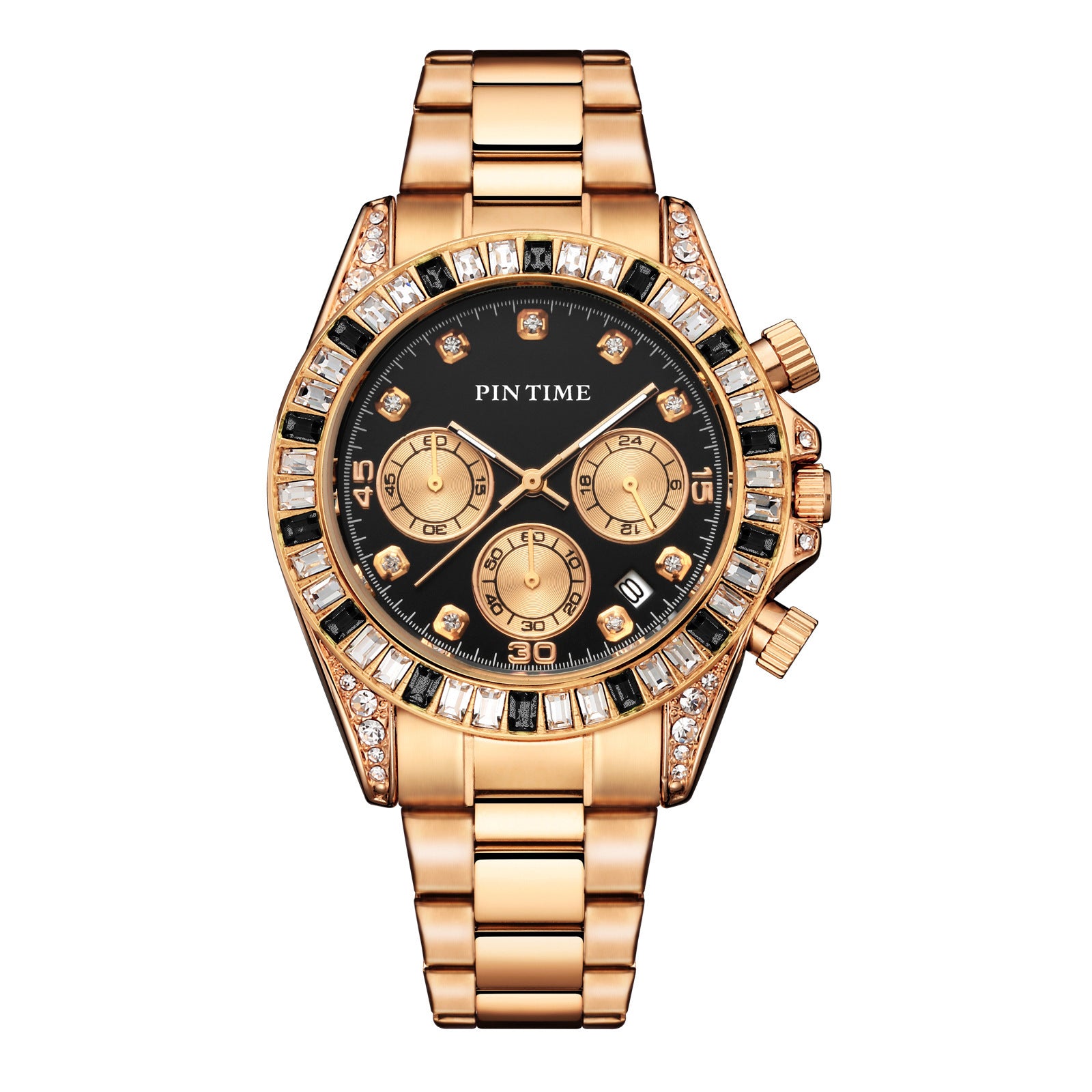 Mode stalen band horloge voor mannen en vrouwen