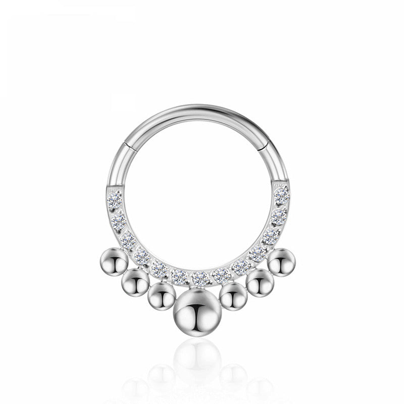 Piercing Jewelry Zircon Nose Ring Closure Ring