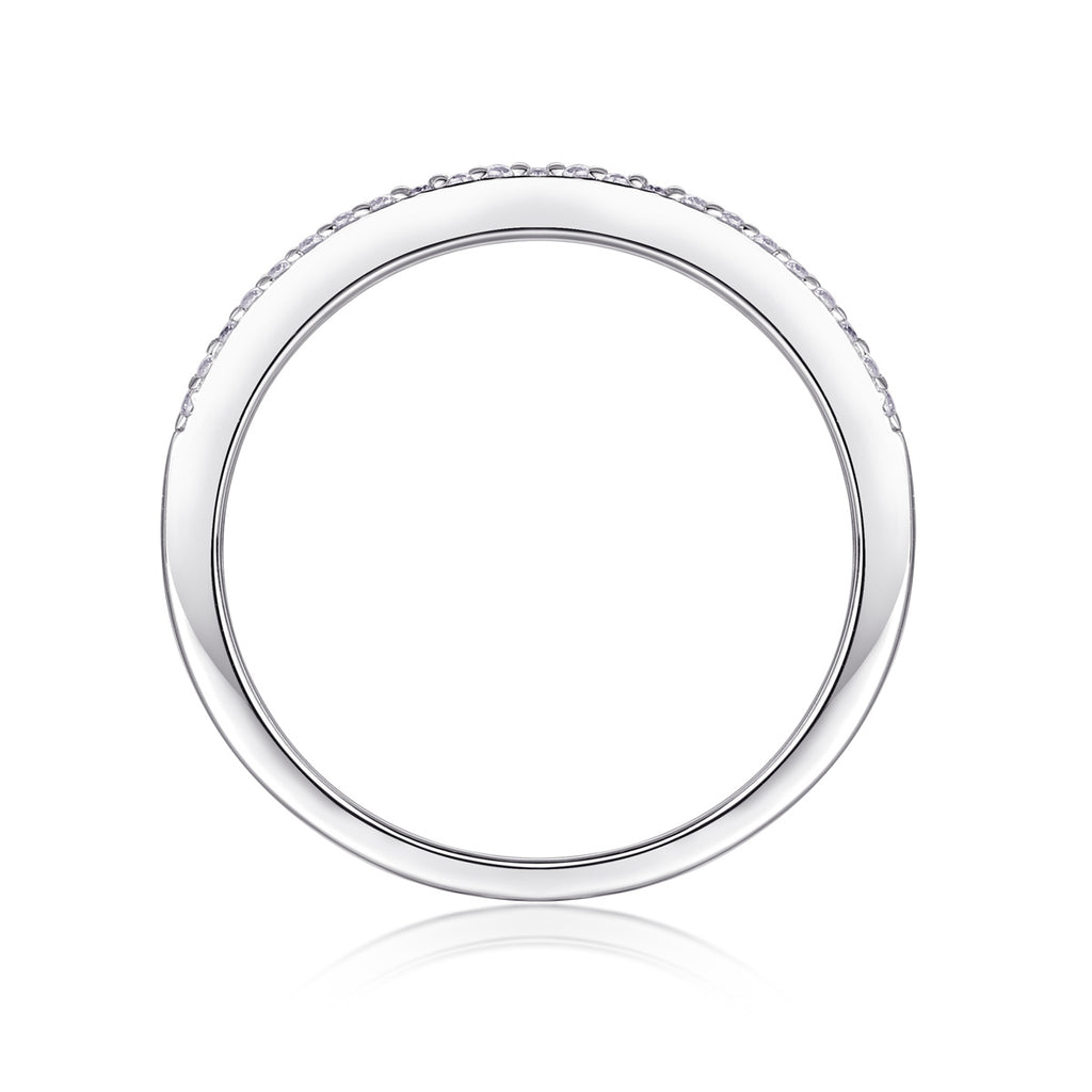 Arrange The Square Diamond Ring Luxury Fashion Moissanite Silver Ring