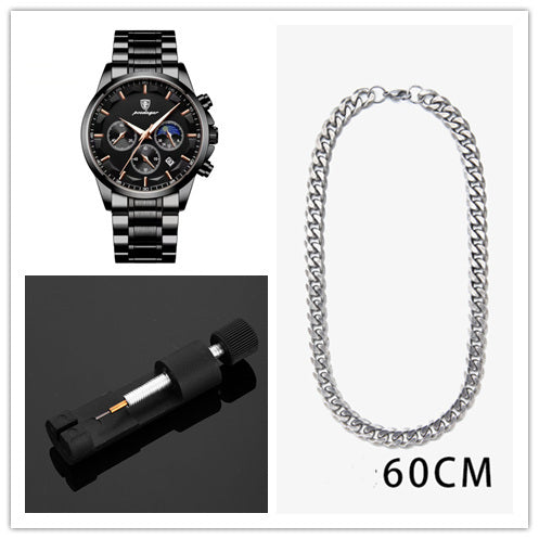 Orologi sportivi da uomo, orologio al quarzo multifunzionale e impermeabile