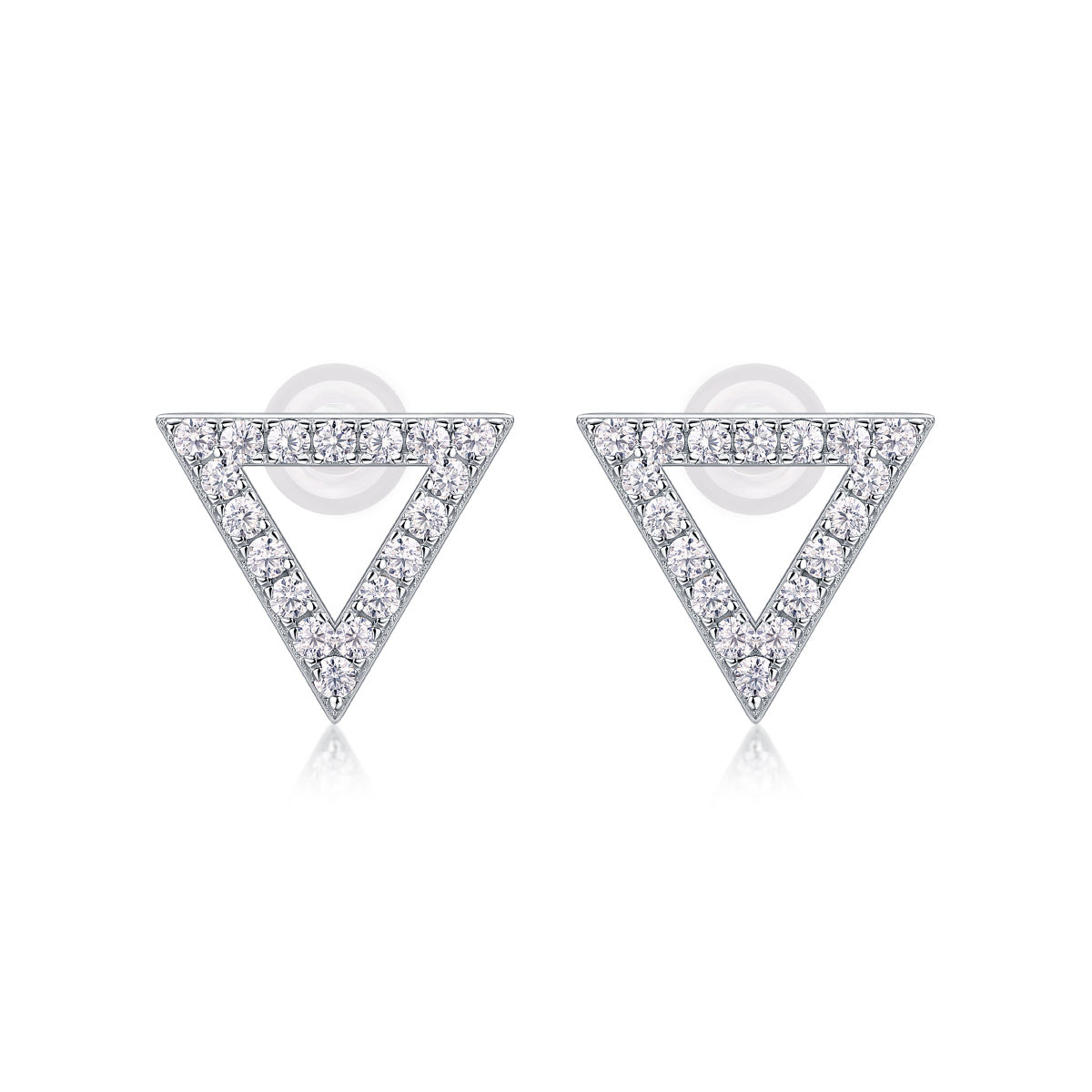 Women Luxury Earring Moissanite Diamond S925 Sterling Silver Plated Hypoallergenic Elegant Womens Stud Earrings - Acquisti Online