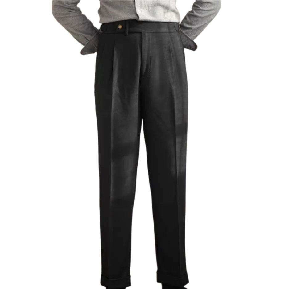 Men's Fashionable Casual Pants British Style Polyester Fiber Straight  Business Formal Fashion Men's Casual Pants - Acquisti Online