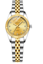 Men's and women's Quartz Rhinestone Simple Steel Belt Watch