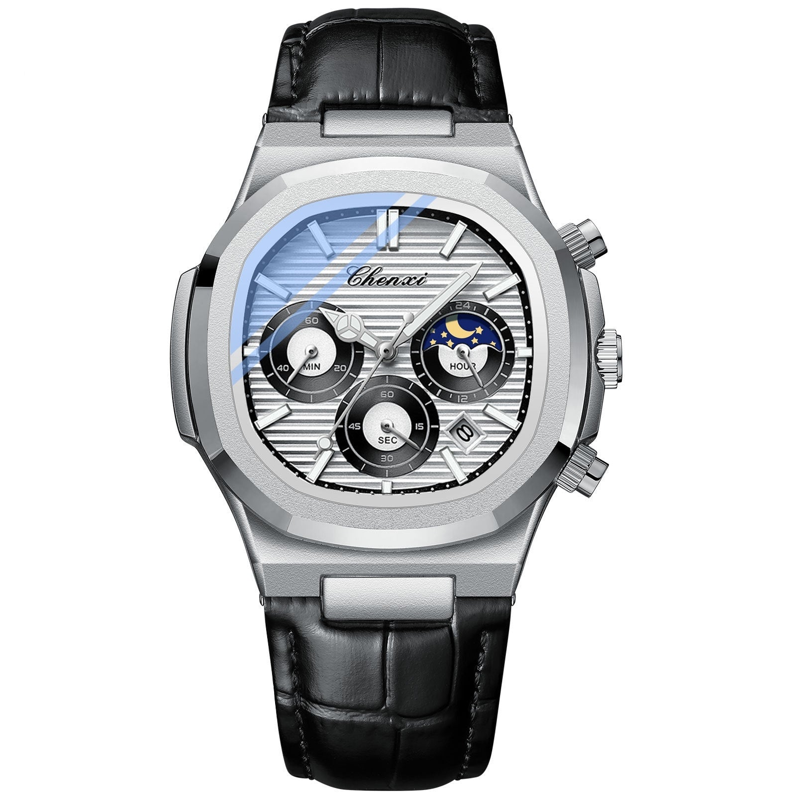CHENXI Nuovo Orologio da Polso da Uomo Cronografo da Business Orologio da Uomo Militare Marchio Superiore di Lusso Orologio in Acciaio Inossidabile
