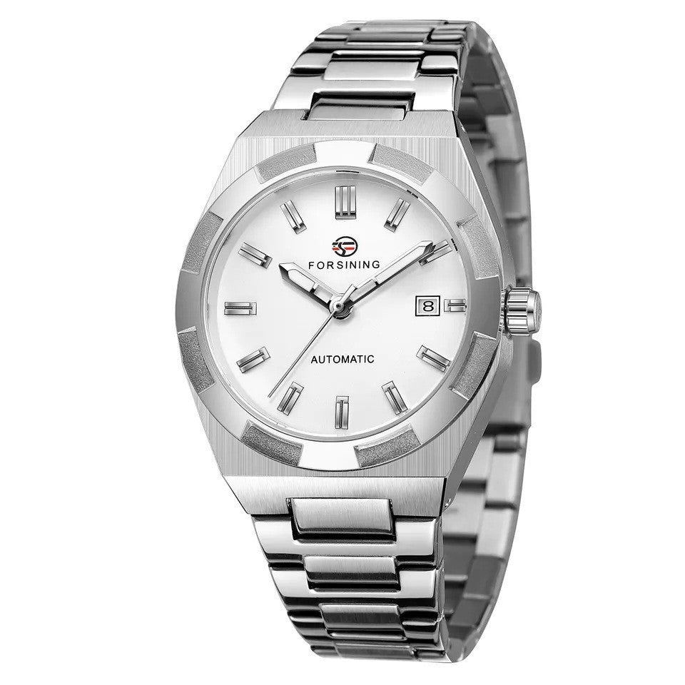 Forsining Design Calendar Automatic Mechanical Wristwatch Men Military Watch Male High-end Luxury Brand Waterproof Men's Watch