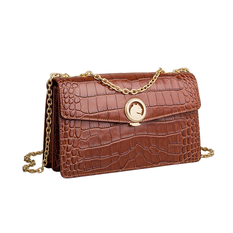 Damesmode High-end Trend Schoudertas Grote Capaciteit Originele Leren Schouderketting Strip Dames Crossbody Tas