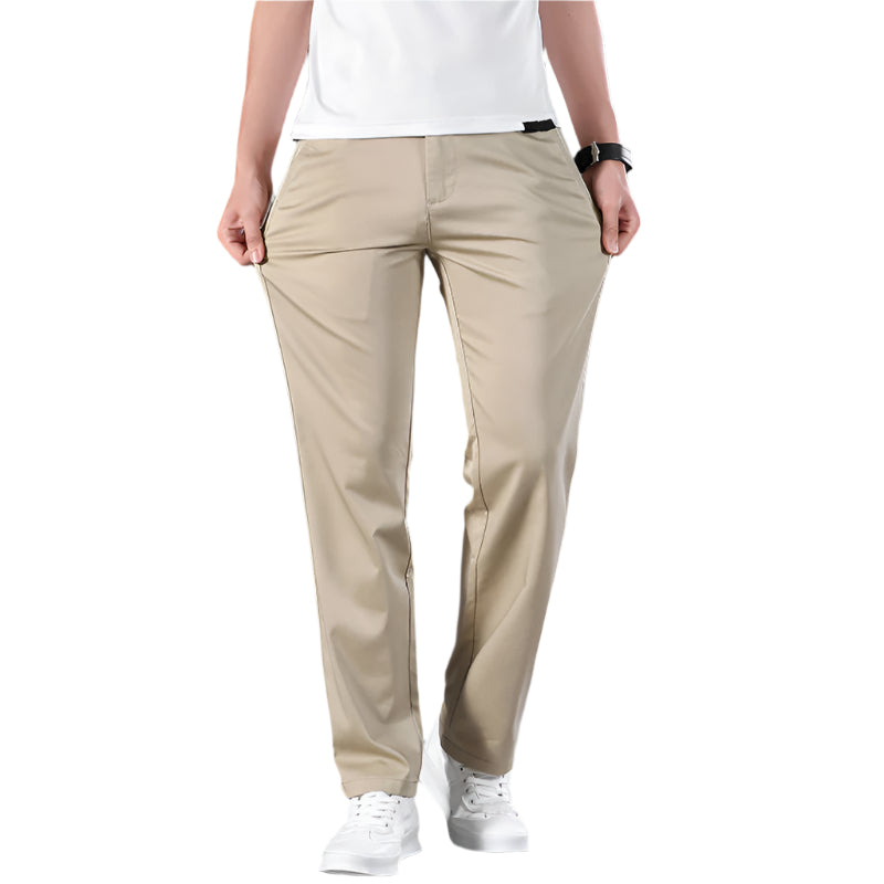 Heren modieuze zakelijke casual formele broeken rechte heren hoge taille plus size losse dunne ademende herenbroeken