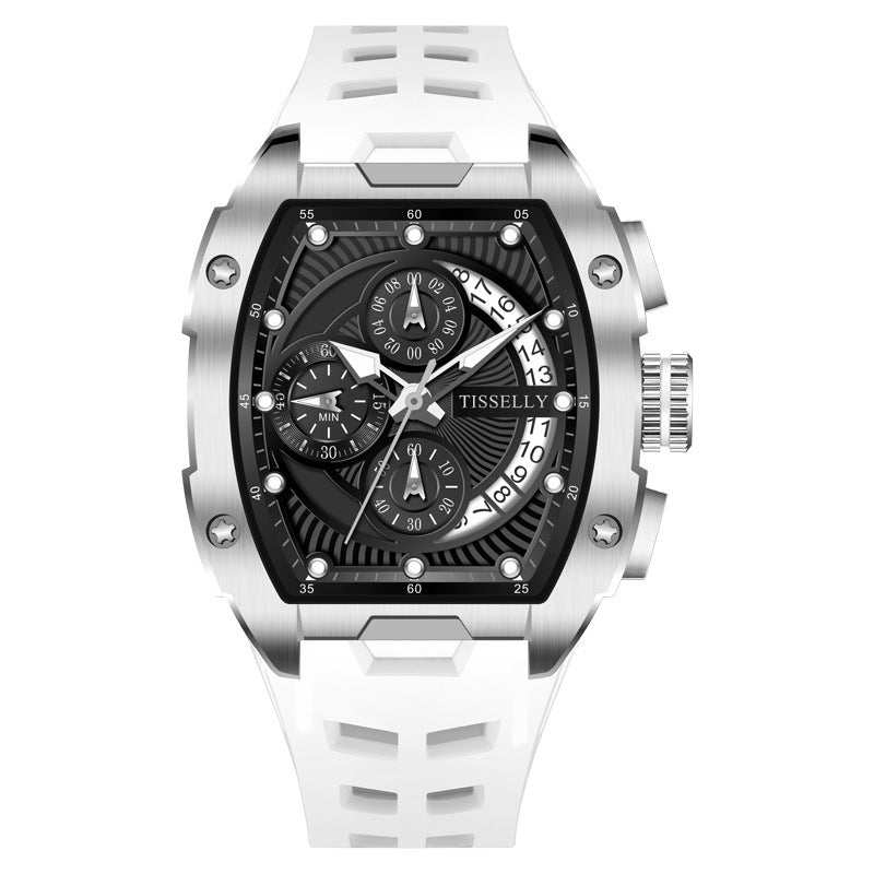 TISSELLY TIS6622 Man Waterproof Barrel-shaped Watch - Acquisti Online