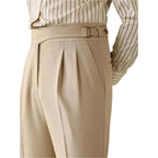 Men's High Waist Slim Fit Business Men's Casual Pant