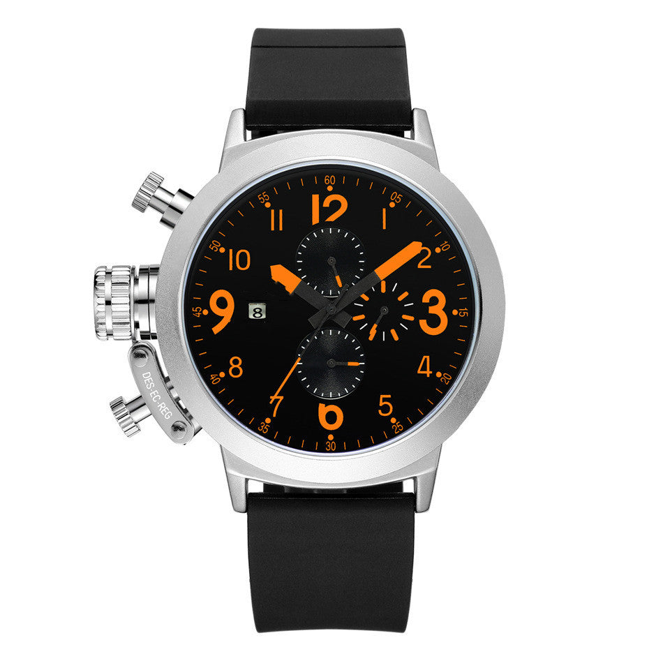 Stijlvol en veelzijdig rubberen bandhorloge