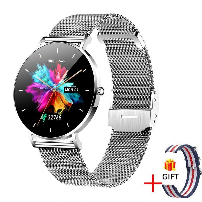 T8 Women's AMOLED Smart Watch Call Remind Ladies Physiologic Function Clock Sport Bracelet Health Track Waterproof Smartwatch
