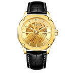Orologio da polso di lusso da uomo T-WINNER, orologio meccanico automatico impermeabile con cassa scavata