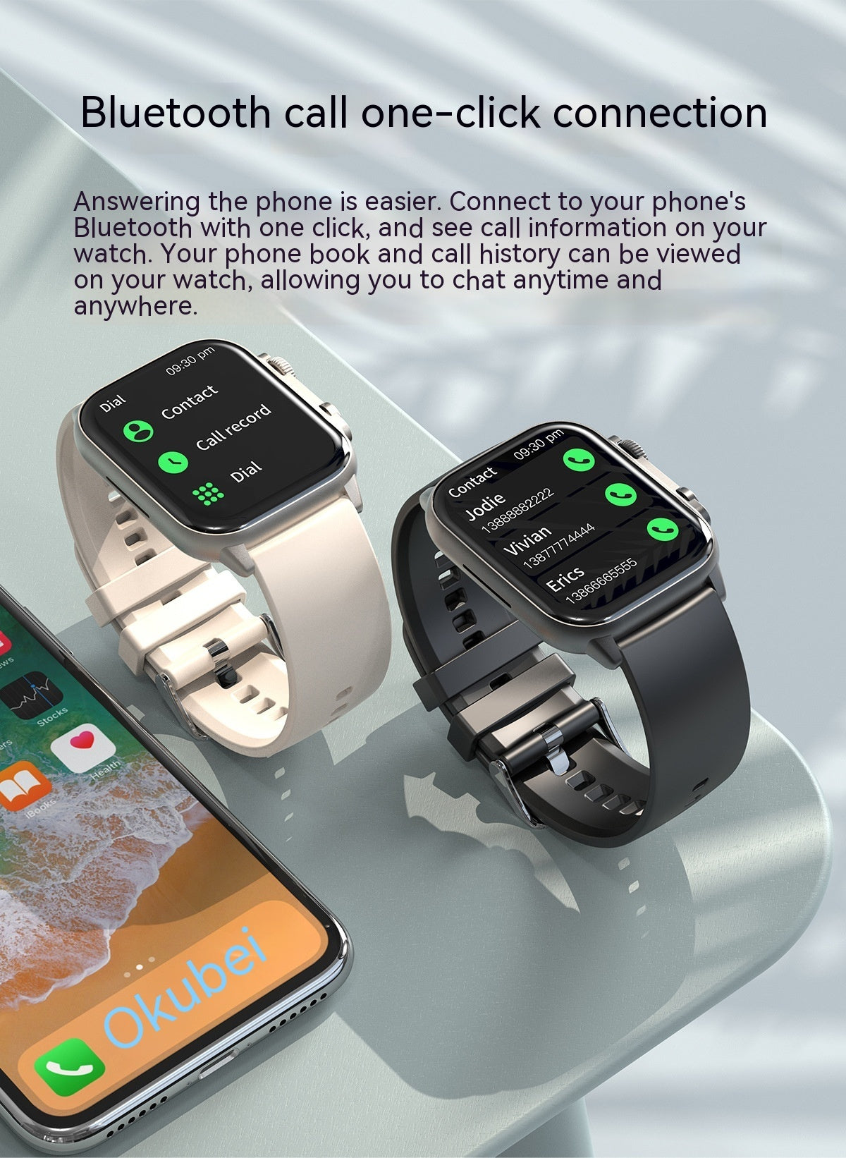 HK95 AMOLED Smart Watch NFC Bluetooth Call Electronic Watches Voice Control Waterproof Sports Fitness Tracker Smart Reminder Bluetooth Smart Watch - Acquisti Online