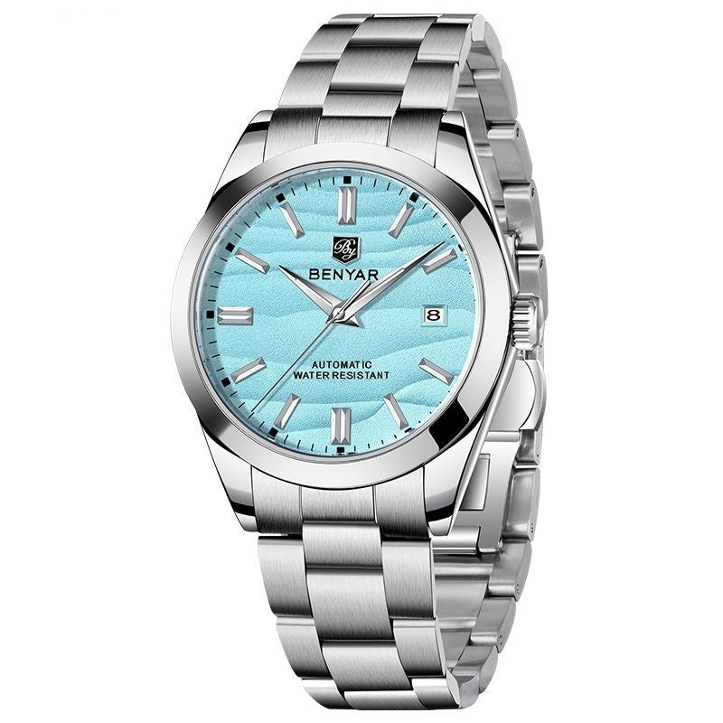 BENYAR Men's Mechanical Wristwatches Luxurys Automatic Diving Watches 5bar Waterproof Stainless Steel Watch Simple Fashion Calendar Luminous Watch - Acquisti Online