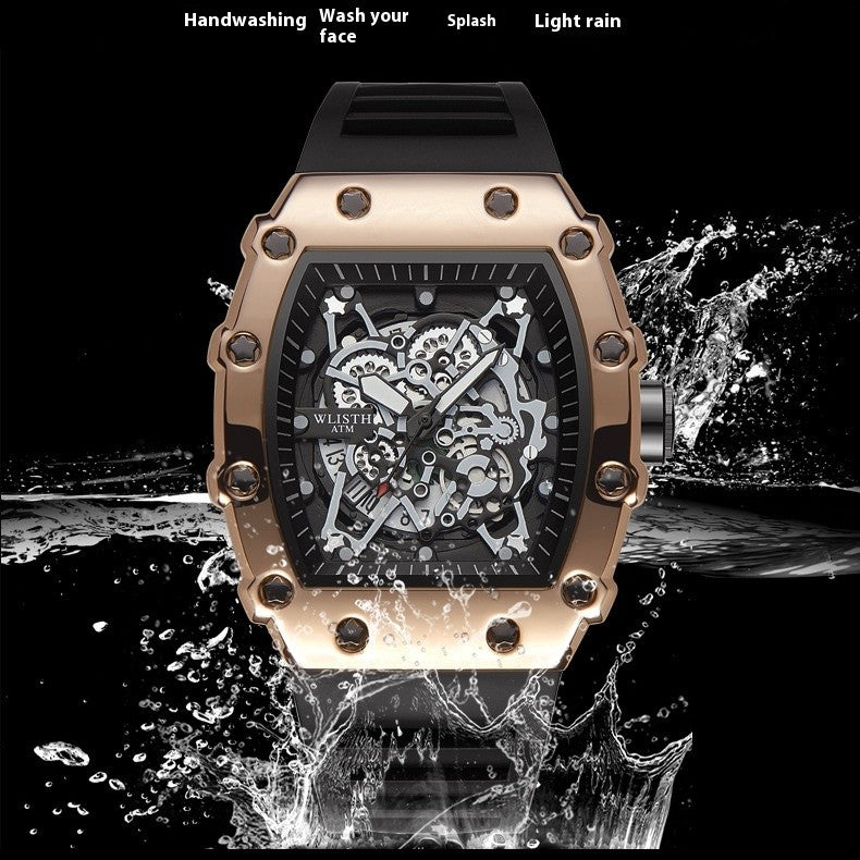 Man Sports Watch Silicon Band Waterproof Watch - Acquisti Online