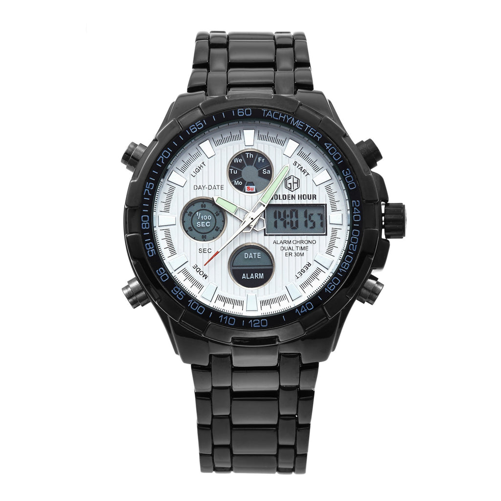 Orologio sportivo multifunzione in lega con calendario da uomo