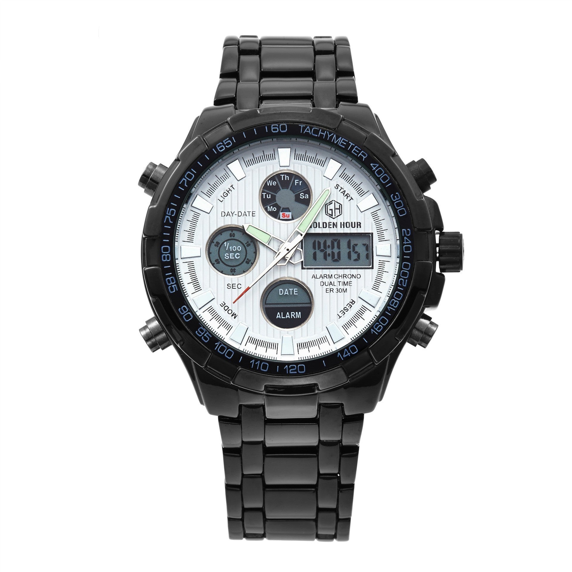 Orologio sportivo multifunzione in lega con calendario da uomo