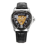Orologio meccanico da uomo casual in stile europeo e americano con triangolo cavo