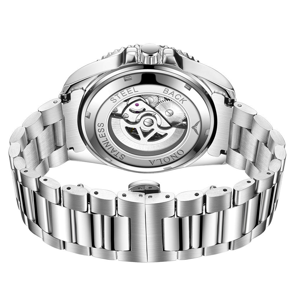 Orologio meccanico automatico luminoso classico da uomo ONOLA, orologio sportivo multifunzione impermeabile di lusso da uomo