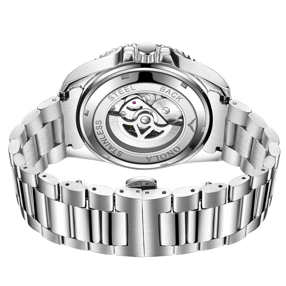 Orologio meccanico automatico luminoso classico da uomo ONOLA, orologio sportivo multifunzione impermeabile di lusso da uomo