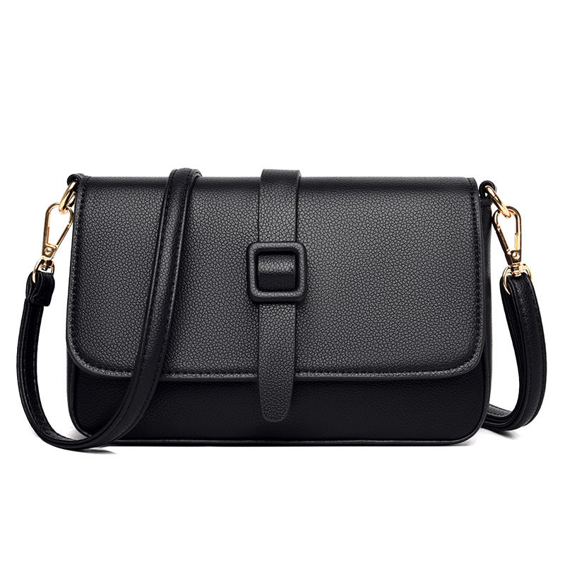 Dames modieuze schoudertas originele leren multi rits zak schouder kleine vierkante tas dames crossbody tas