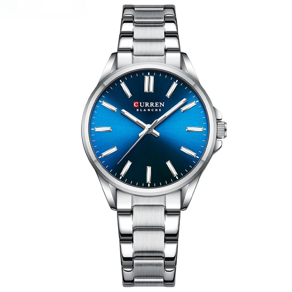 CURREN Fashion Brand Couple Watch Simple Quartz Stainless Steel Band Wristwatch Casual Business Couple Watch