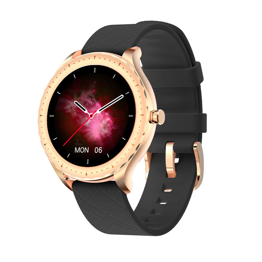 Vrouwen Smartwatch Bluetooth Calls Fitness Tracker met 1,09'' Rond Touchscreen Waterdichte Gezondheidsmonitor Smartwatch