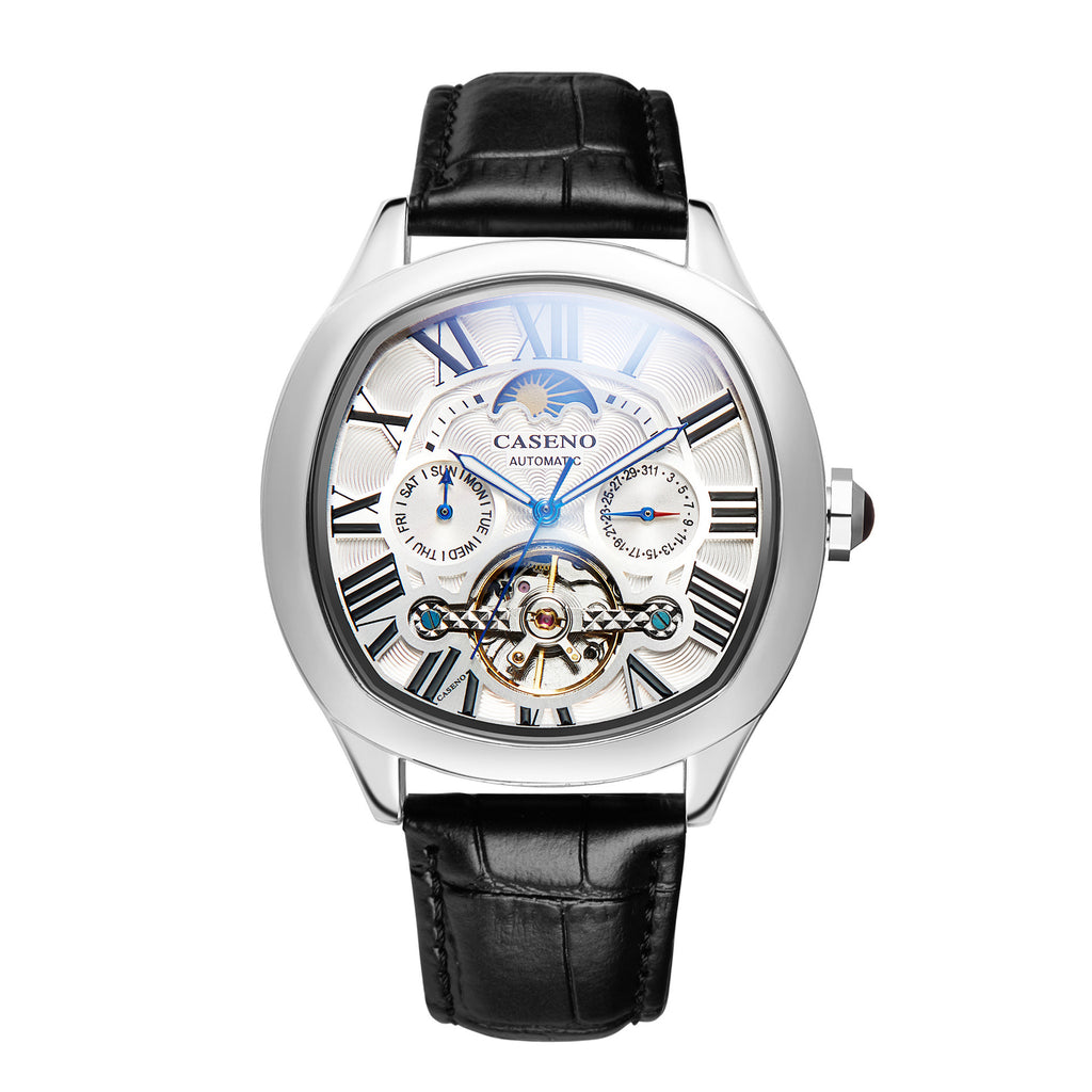 CASENO Star Tourbillon Orologio Automatico Orologio Meccanico Impermeabile Completamente Automatico